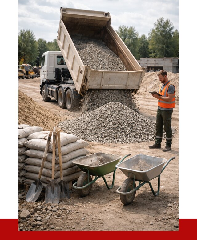 Доставка нерудных материалов в Амурске от 1240 руб. | ПРОНЕРУДМрс