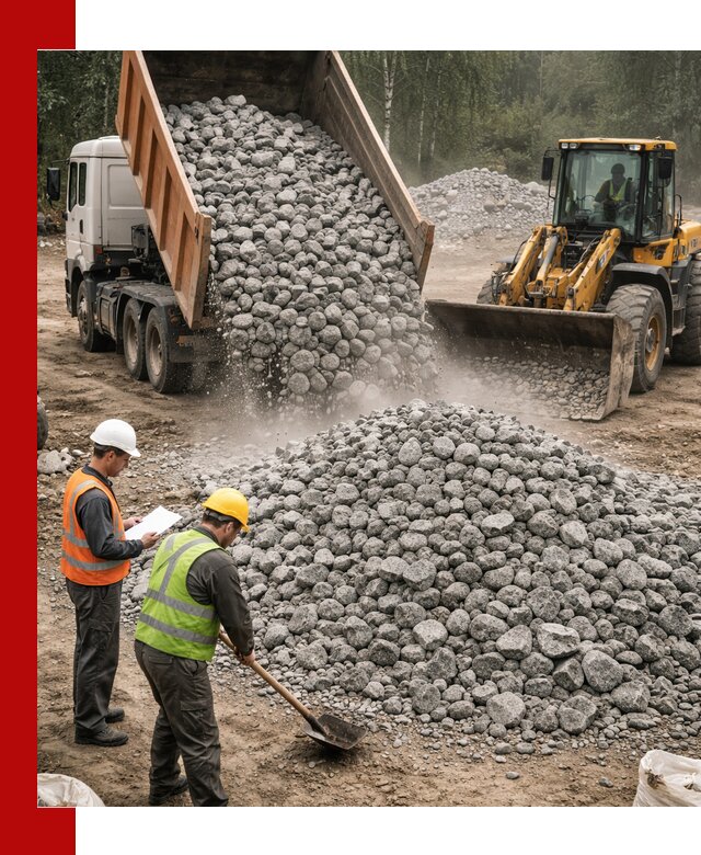 Гранитный щебень фракция 70-150 доставка в Амурске