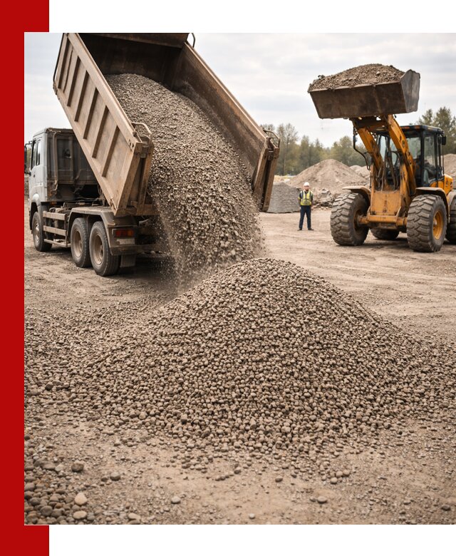 Гравийный щебень фракция 3–10 с доставкой в Амурске