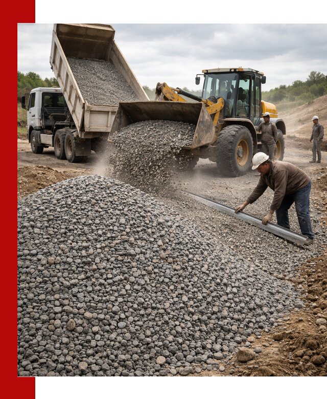 Гравийный щебень фракция 5-20 с доставкой в Амурске