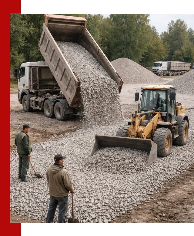 Купить гравийный щебень фракция 20-40 в Амурске с доставкой