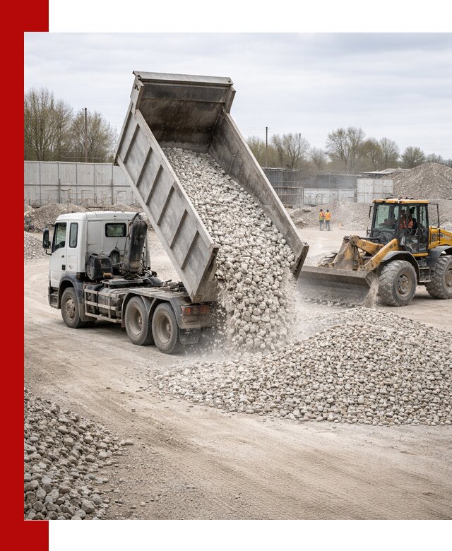 Доставка и продажа известнякового щебня в Амурске