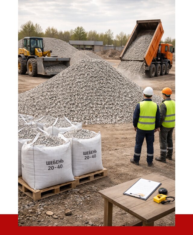 Известняковый щебень 20-40 в Амурске от 2170 р. ПРОНЕРУДМрс