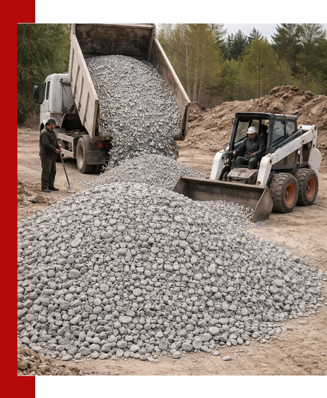 Доставка доломитового щебня в Амурске напрямую от карьера