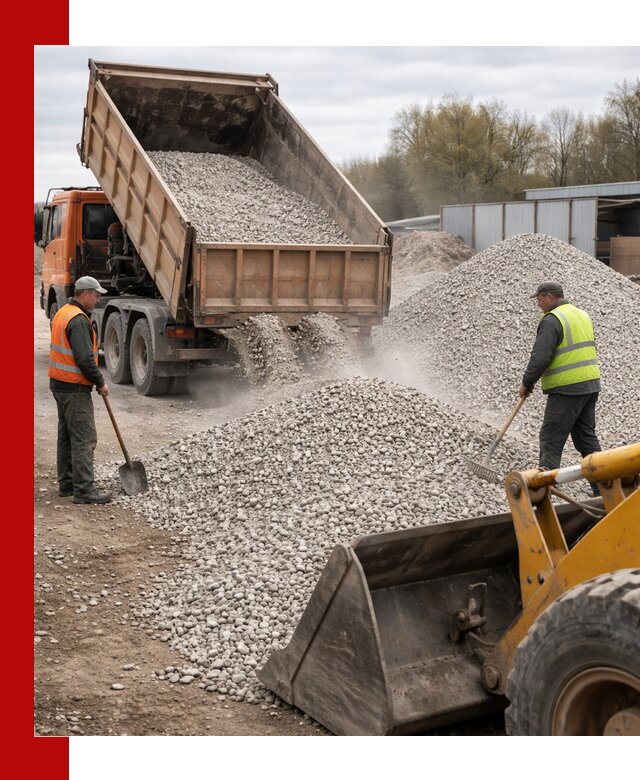 Доломитовый щебень фракции 5-20 с доставкой в Амурске