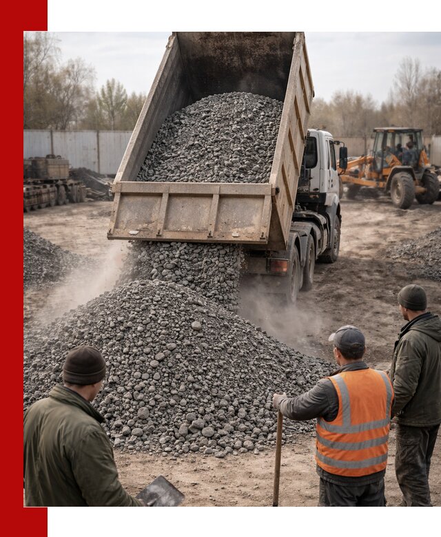 Доставка шлакового щебня в удобные сроки по выгодной цене в Амурске