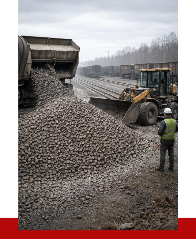 Купить железнодорожный щебень в Амурске от 2893 р. | ПРОНЕРУДМрс
