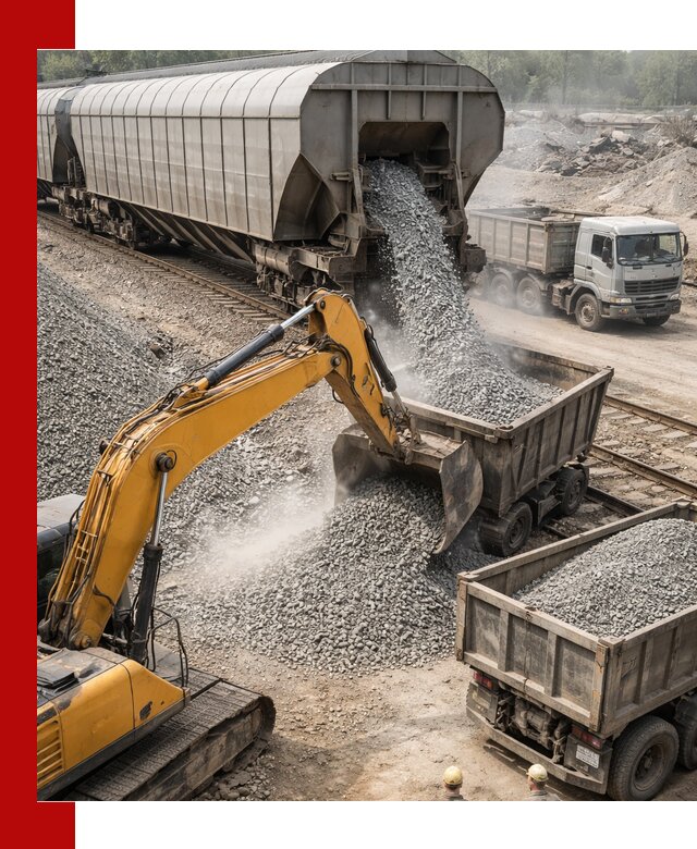 Доставка железнодорожного щебня в Амурске крупными партиями быстрого отгруза