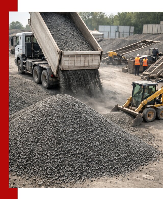 Вторичный щебень фракция 0–5 с доставкой в Амурске