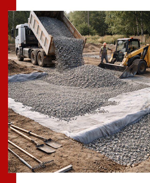 Щебень для фундамента с доставкой в Амурске