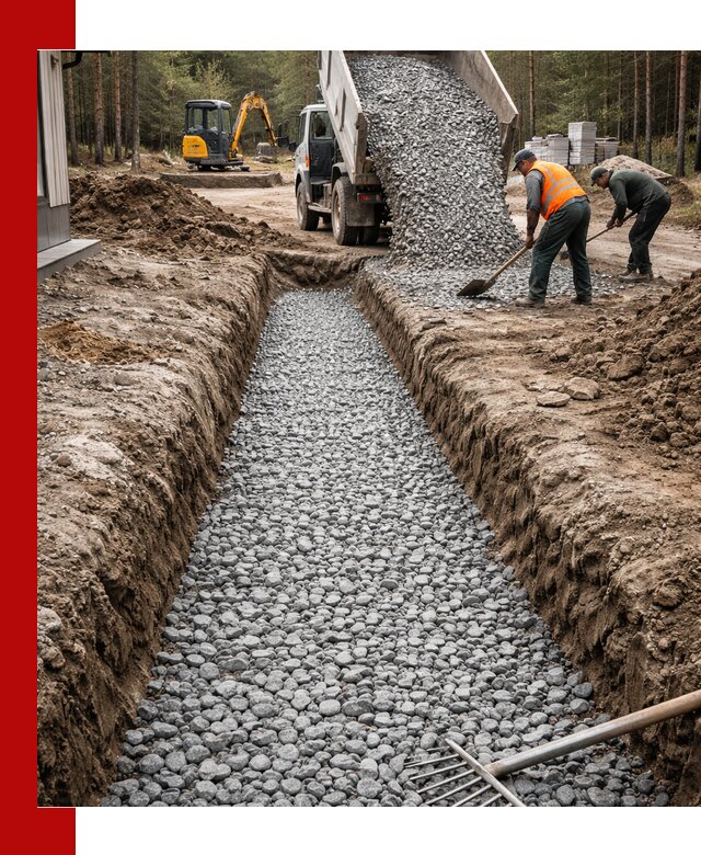 Щебень для дренажа с доставкой в Амурске высокого качества