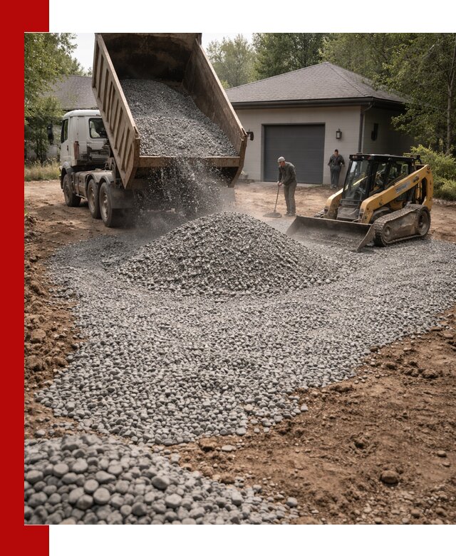 Щебень для парковки в Амурске: доставка и укладка качественного материала