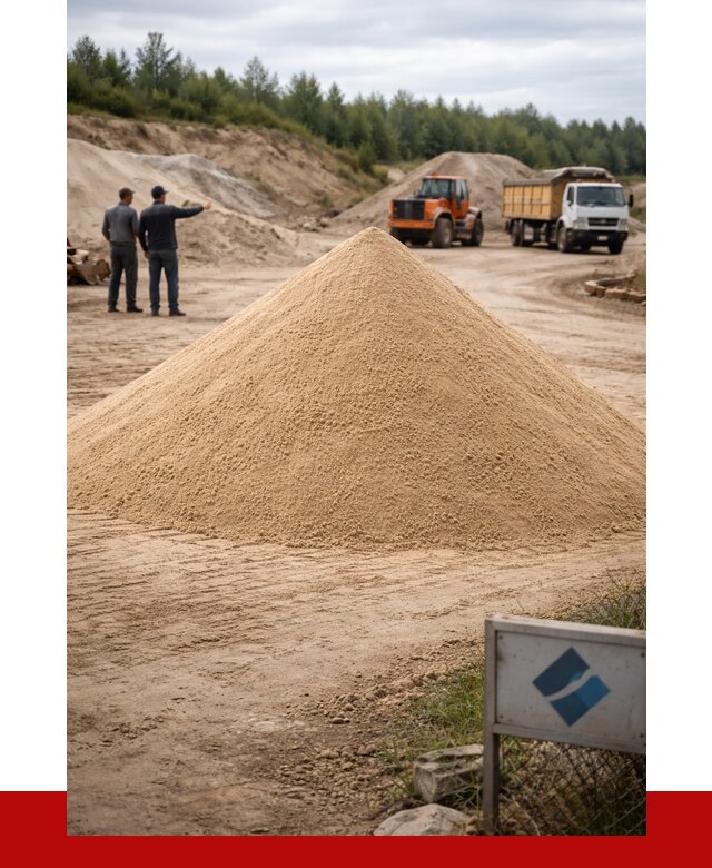 Карьерный песок навалом в Амурске от 1860 р. | ПРОНЕРУДМрс