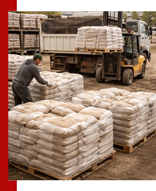 Карьерный песок в мешках с доставкой в Амурске