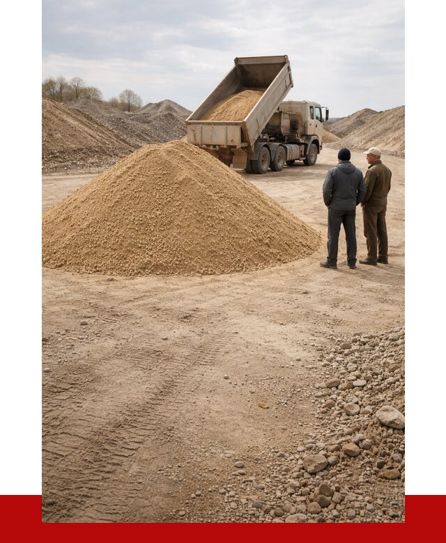 Карьерный песок крупнозернистый в Амурске от 8782 р | ПРОНЕРУДМрс