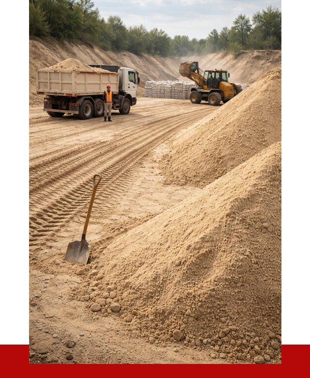 Карьерный песок мелкозернистый в Амурске от 9299 р. | ПРОНЕРУДМрс