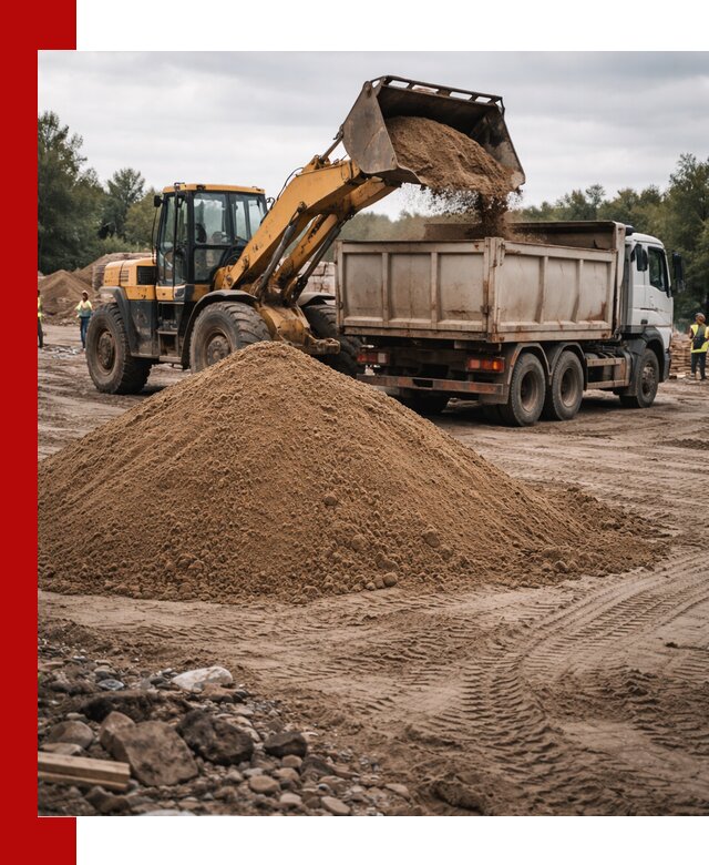 Доставка речного песка навалом в Амурске быстро и выгодно