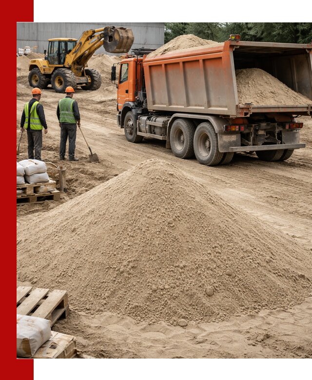 Доставка и продажа мытого речного песка в Амурске