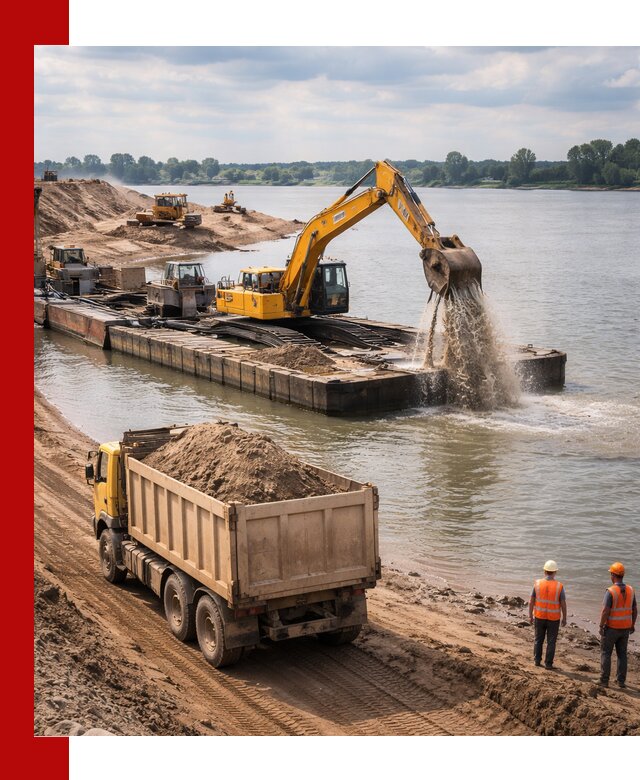 Намывной песок с доставкой в Амурске оптом и в розницу