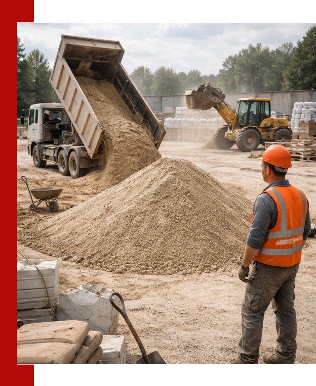 Доставка строительного песка с самосвалом в Амурске