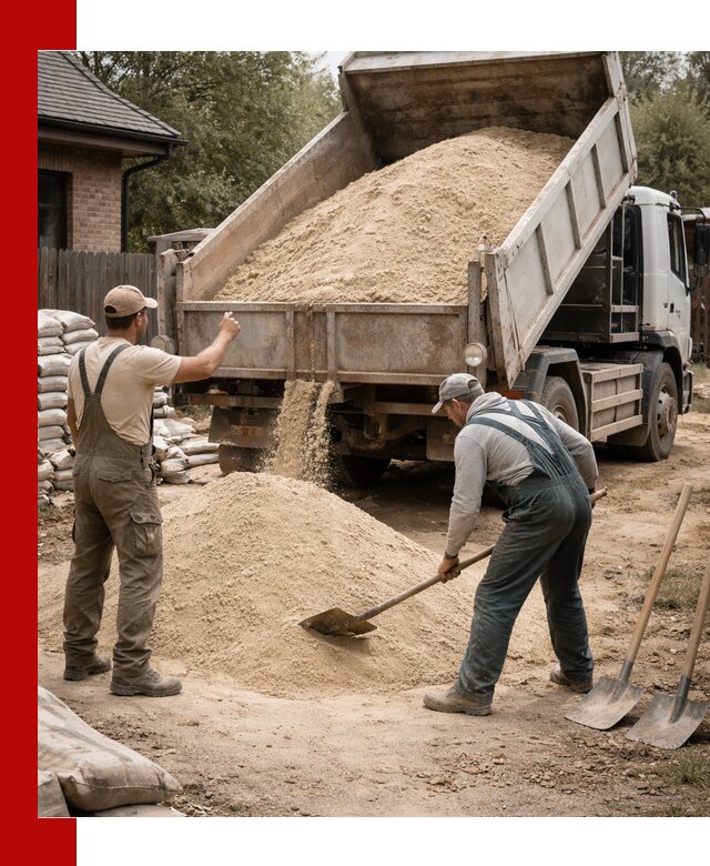 Песок для штукатурки с доставкой в Амурске качественный и чистый