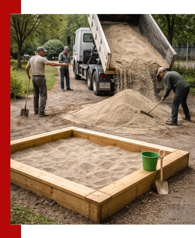 Песок для песочницы с доставкой в Амурске недорого и чистый
