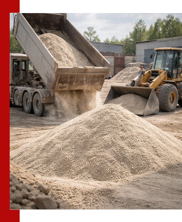 Кварцевый песок с доставкой в Амурске для строительных работ