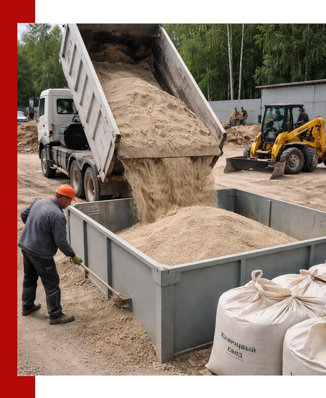 Кварцевый песок для фильтра в Амурске — доставка и качество