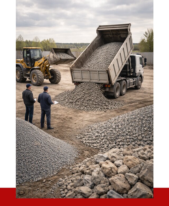 Гравий и камень с доставкой в Амурске от 4339 р. - ПРОНЕРУДМрс