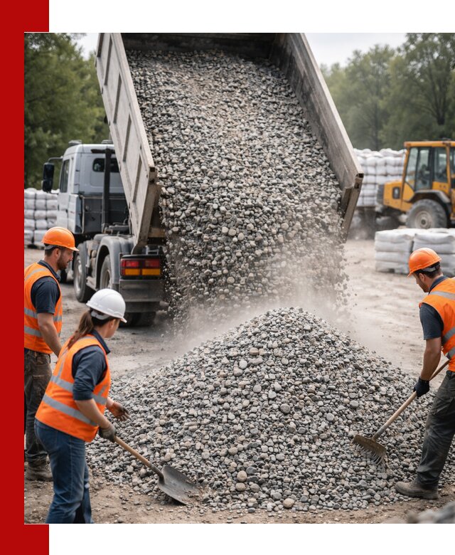 Доставка гравия и камня в Амурске оптом и в розницу
