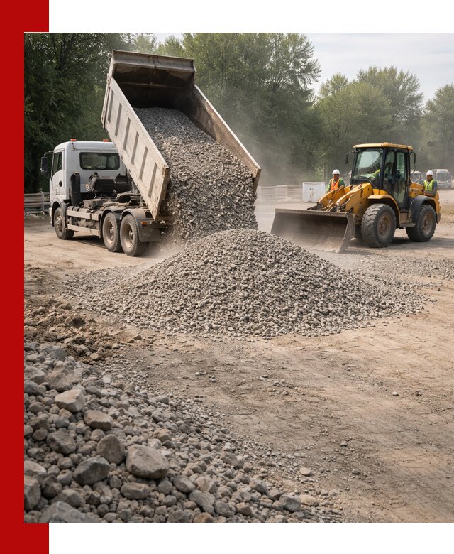 Гравий фракция 5–20 доставка в Амурске оптом и в розницу
