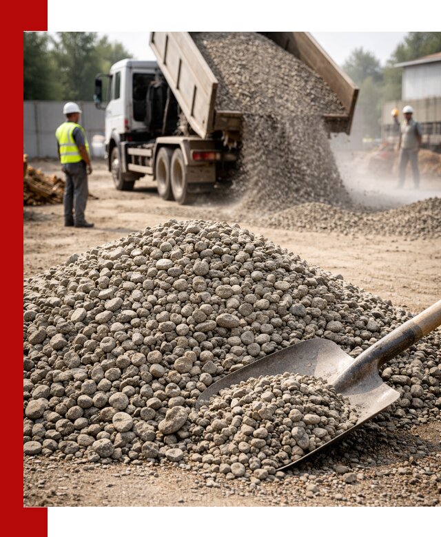 Доставка гравия фракции 20-40 в Амурске с самосвалами