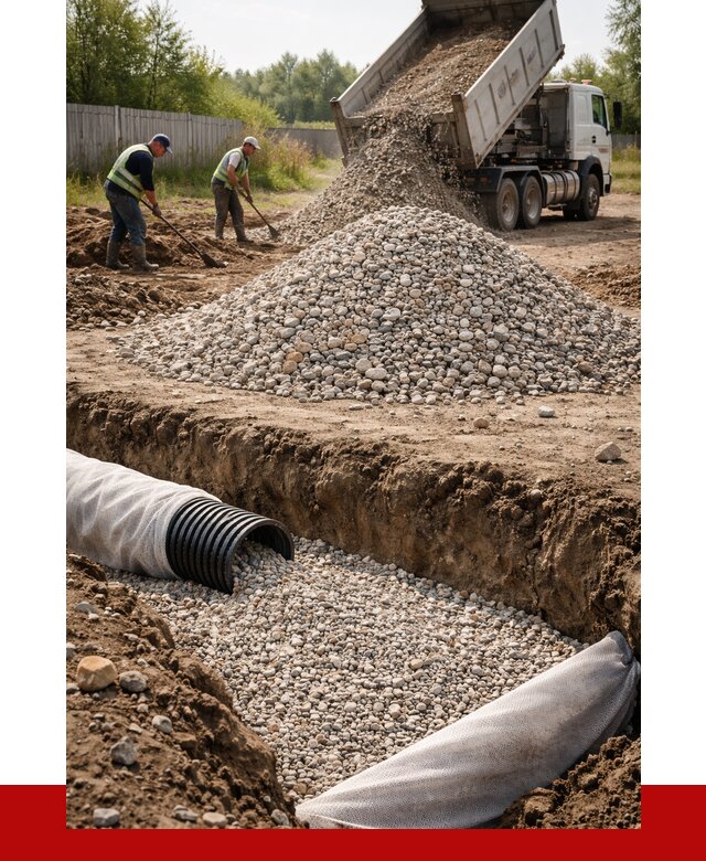 Гравий для дренажа в Амурске от 2273 р., доставка ПРОНЕРУДМрс