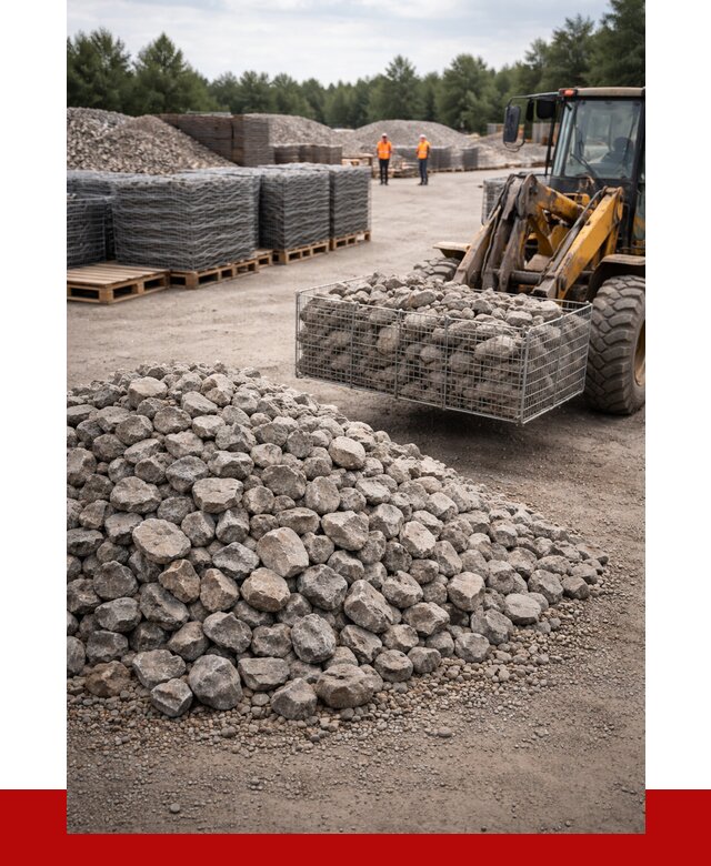 Камень для габионов фракция 70-150 в Амурске от 4339 р. | ПРОНЕРУДМрс