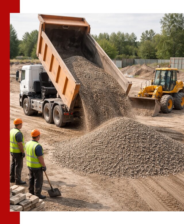 Доставка щебёночно-песчаной смеси ЩПС С7 в Амурске
