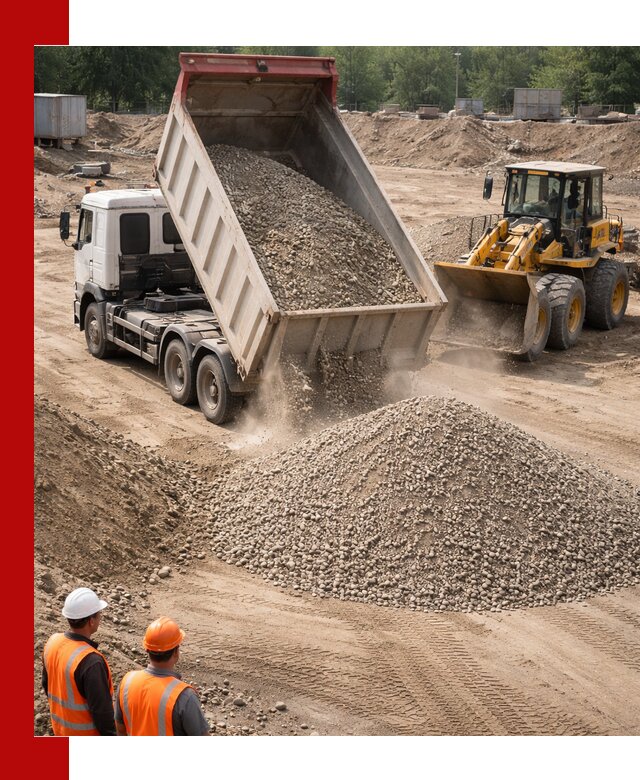 Щебень с песком (ЩГПС С2) с доставкой в Амурске