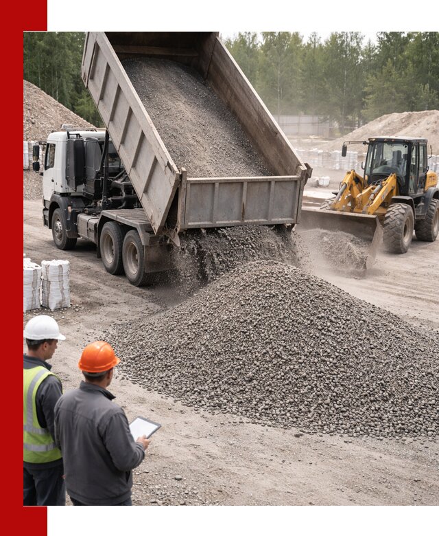 Доставка и продажа гранитного отсева 0-10 в Амурске