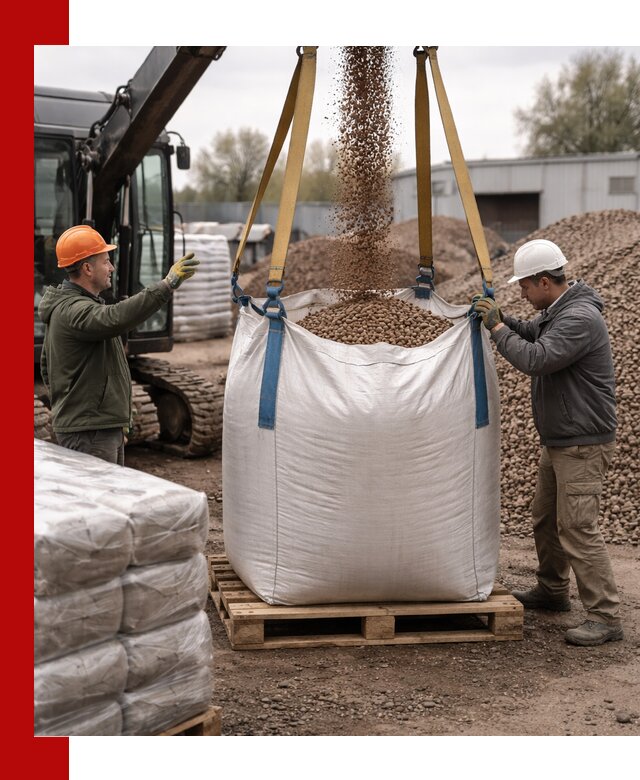 Керамзит в биг-бегах с доставкой в Амурске