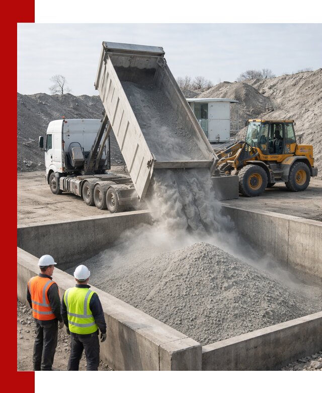 Доставка цемента навалом в Амурске крупными партиями