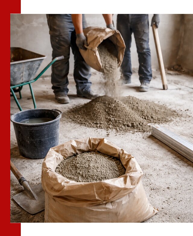 Доставка сухой смеси для стяжки в Амурске