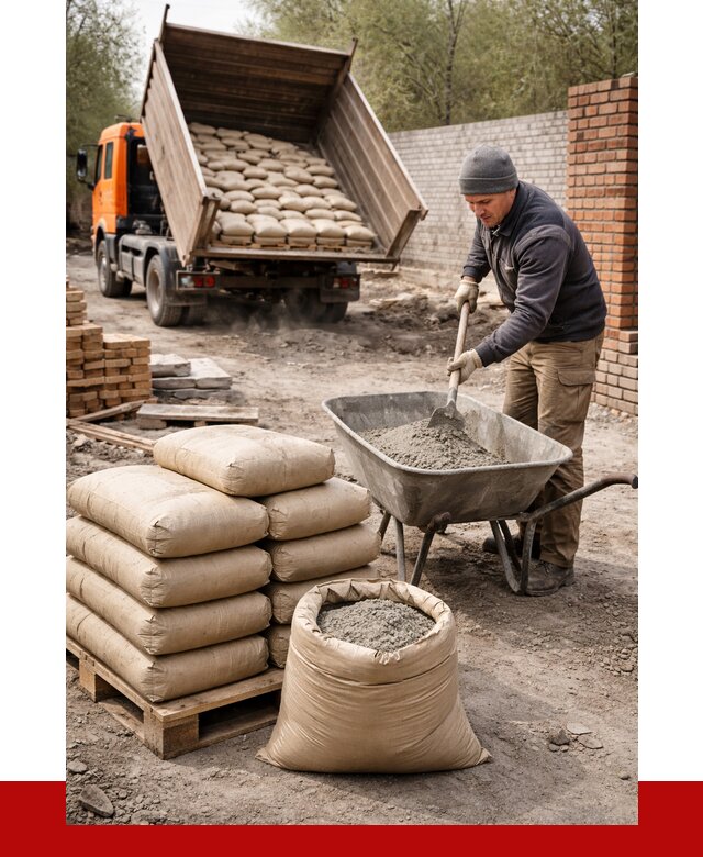 Купить сухую смесь для кладки в Амурске от 1240 р. | ПРОНЕРУДМрс