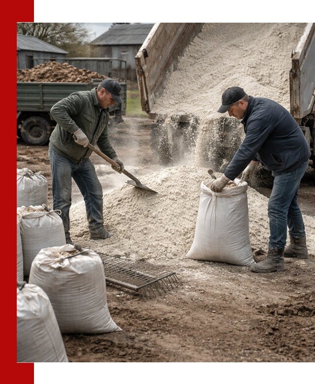 Доставка извести пушонки в Амурске оптом и мелким оптом