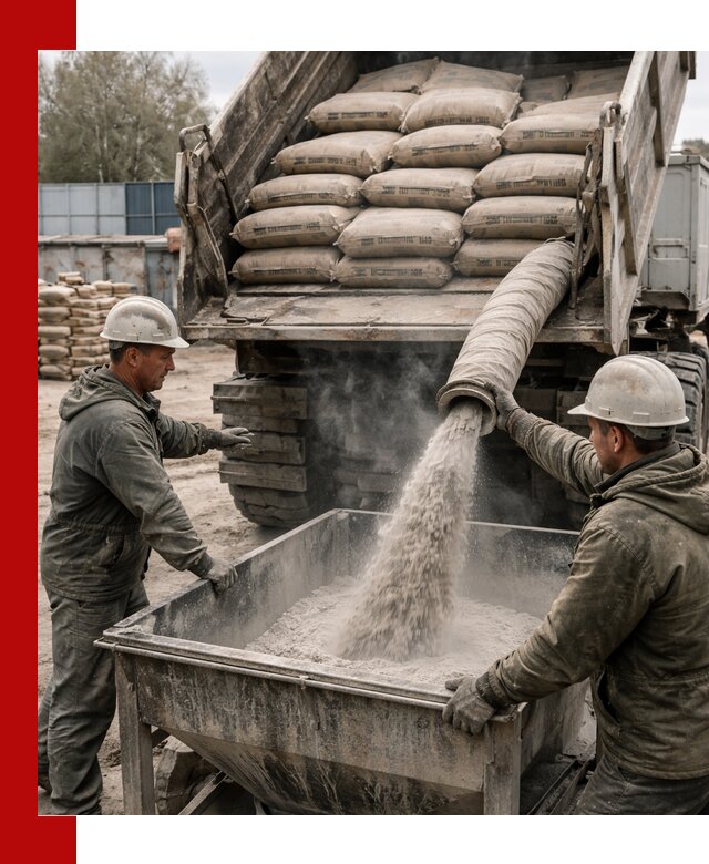 Доставка цемента М400 в Амурске оптом и в розницу