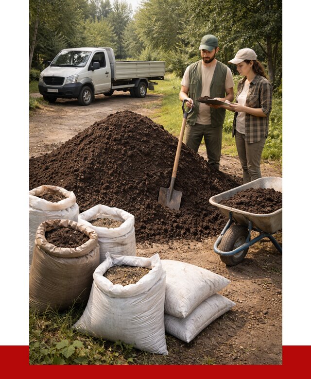 Купить грунт с доставкой в Амурске от 4649 р. за м3 | ПРОНЕРУДМрс