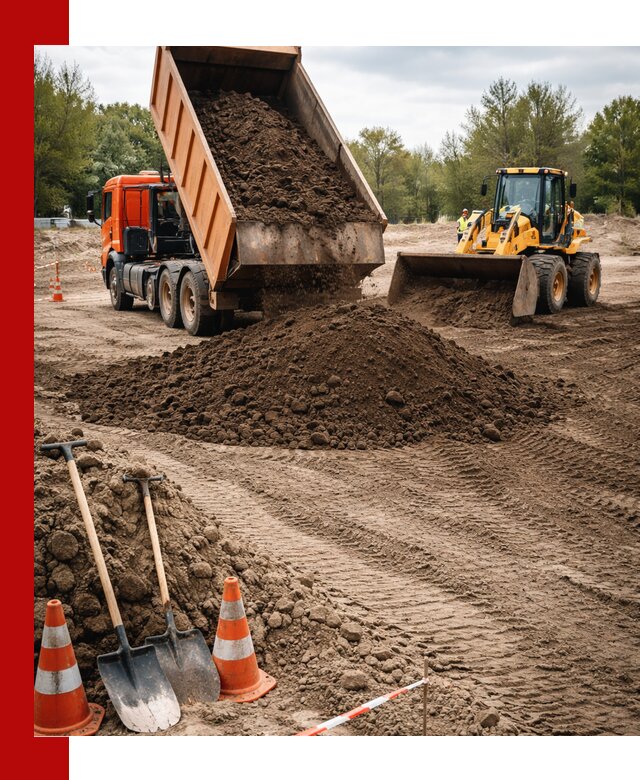 Поставка и доставка планировочного грунта в Амурске
