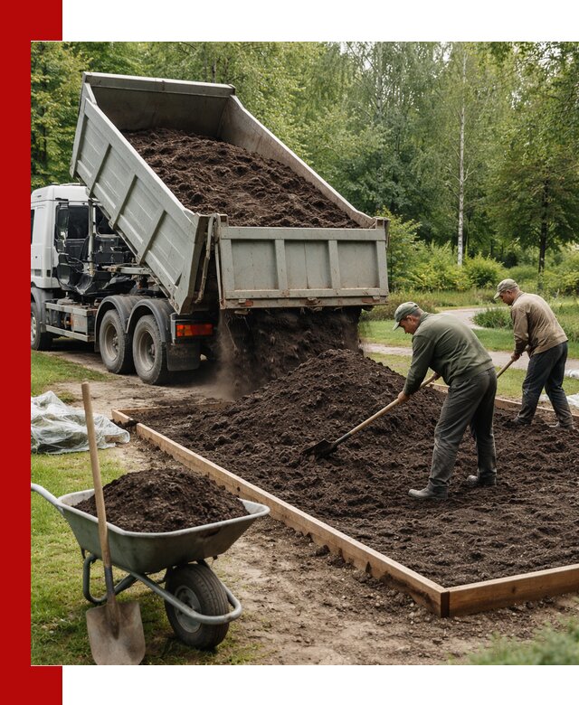 Доставка грунта для озеленения и благоустройства в Амурске