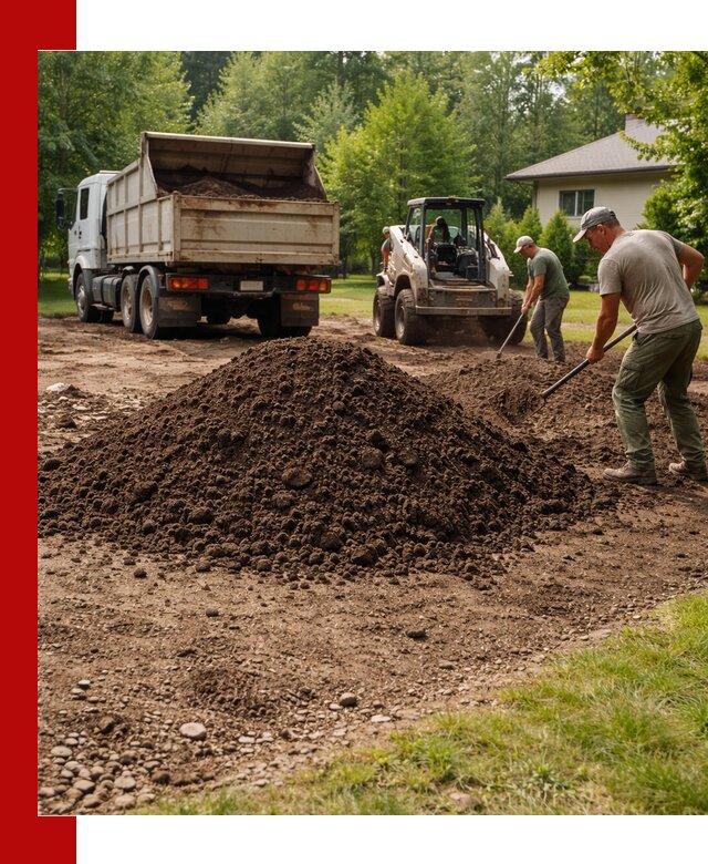 Доставка и укладка грунта для газона в Амурске