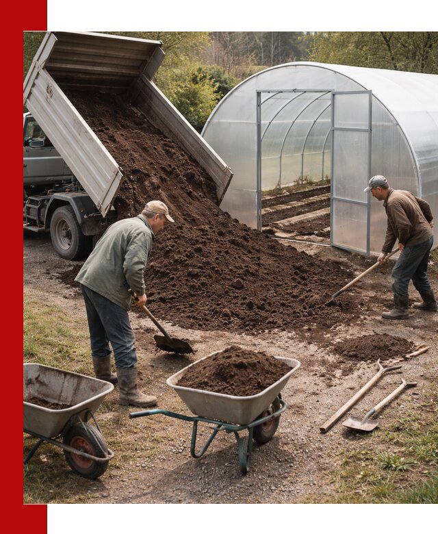 Грунт для теплицы с доставкой в Амурске — плодородный субстрат под растения
