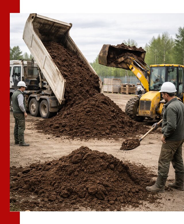 Доставка торфа оптом и в мешках в Амурске
