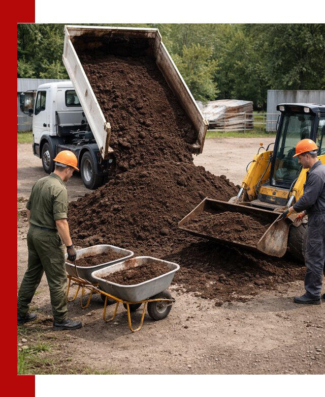 Доставка торфо-земляной смеси в Амурске для огорода и ландшафта